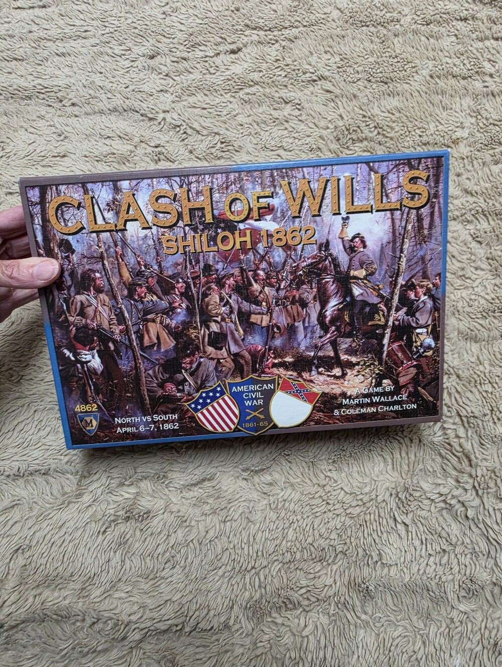 Clash of Wills: Shiloh 1862 Strategy Board Game - Historical American Civil War
